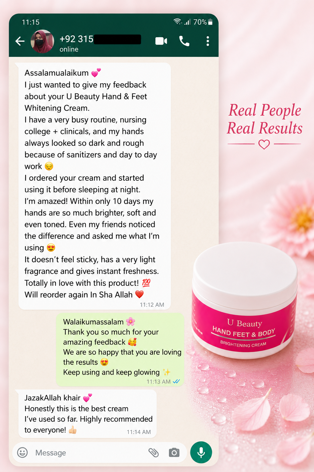 7 DAYS HAND & FEET WHITENING CREAM
