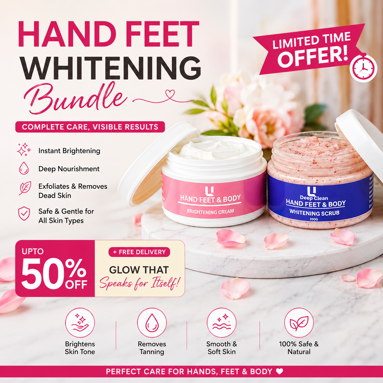 HAND FEET BODY WHITENING BUNDLE