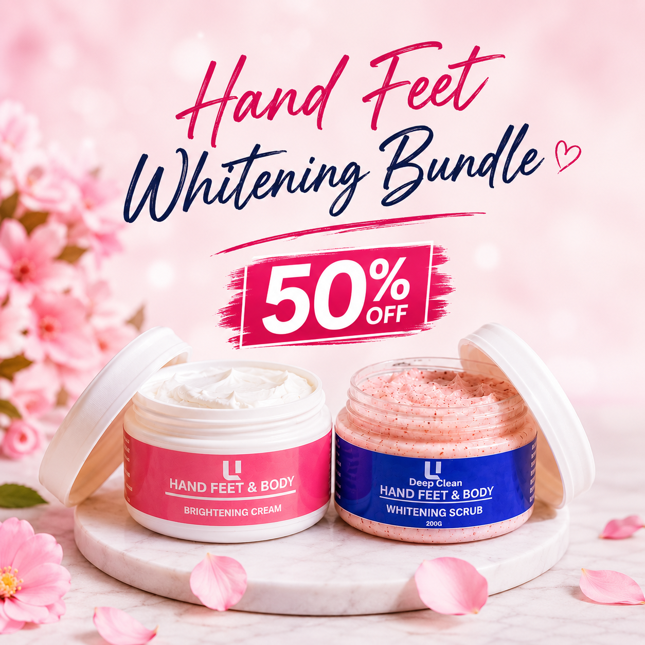 HAND FEET BODY WHITENING BUNDLE