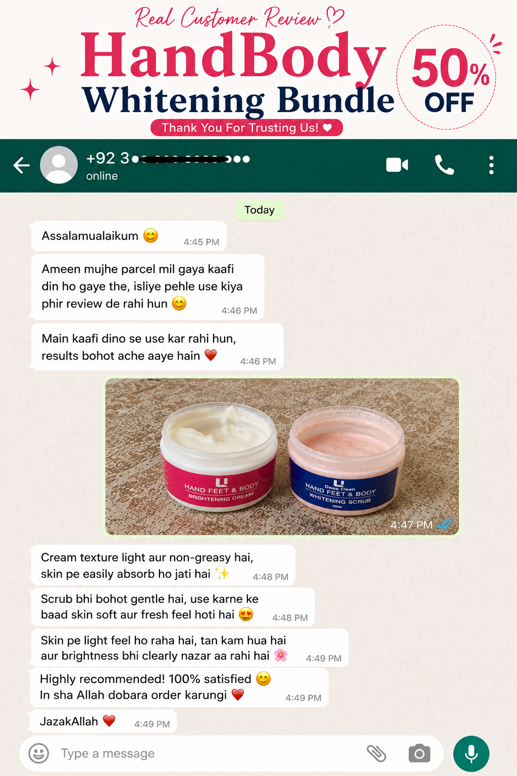 HAND FEET BODY WHITENING BUNDLE
