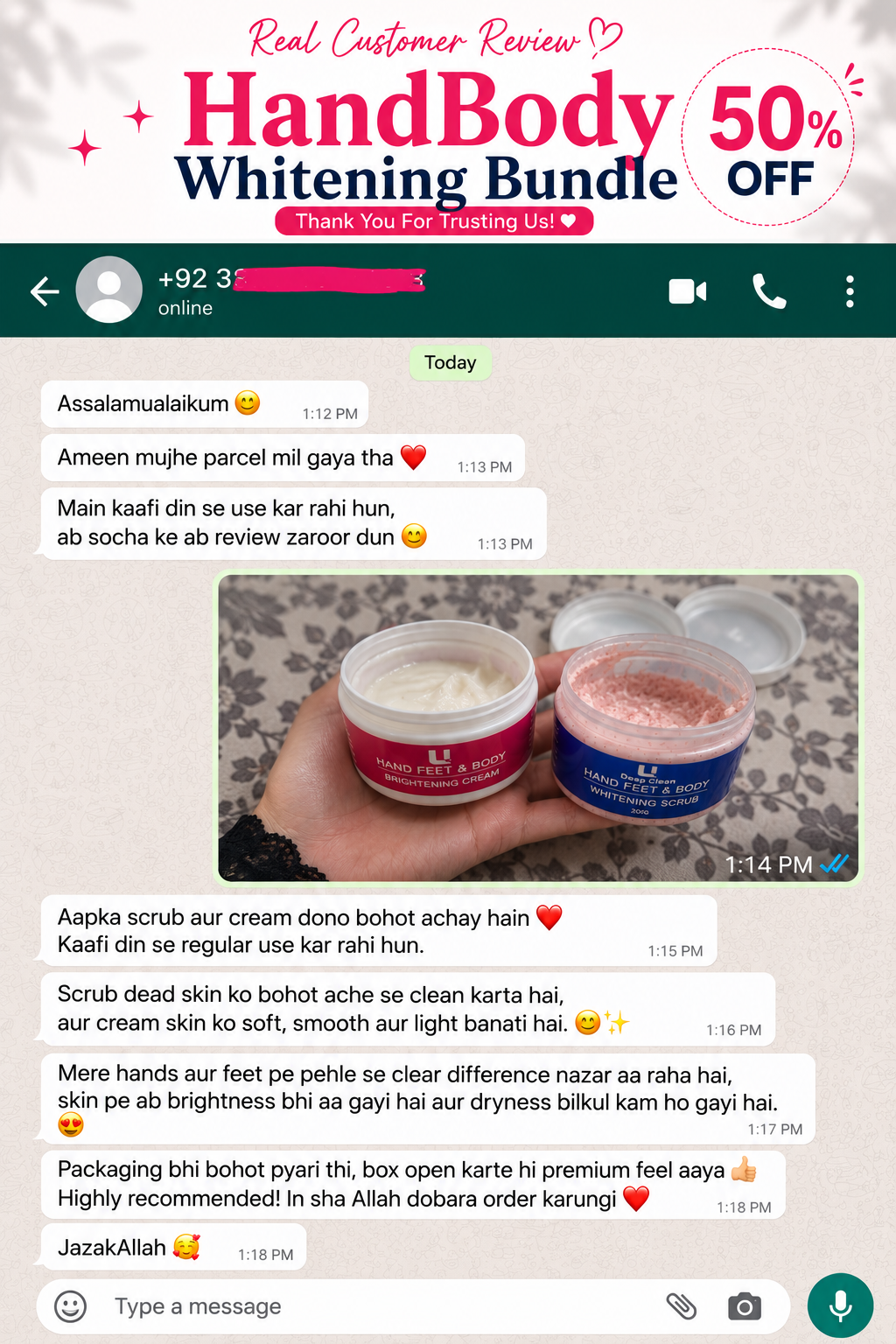 HAND FEET BODY WHITENING BUNDLE