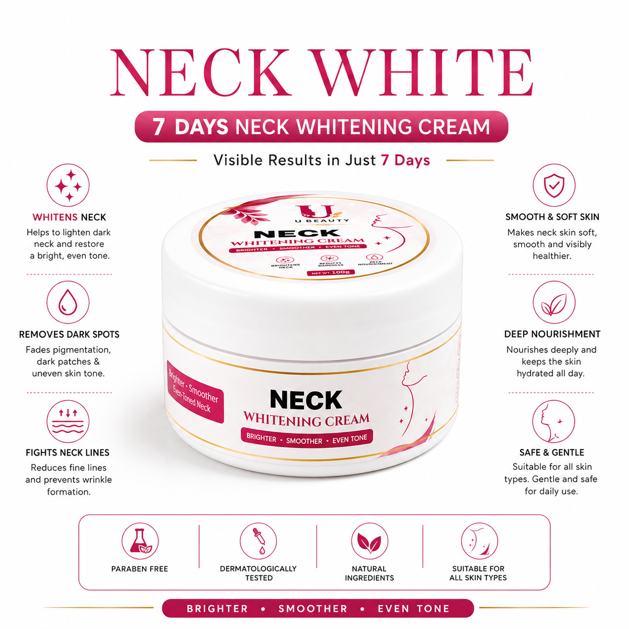 7 DAYS NECK WHITENING CREAM