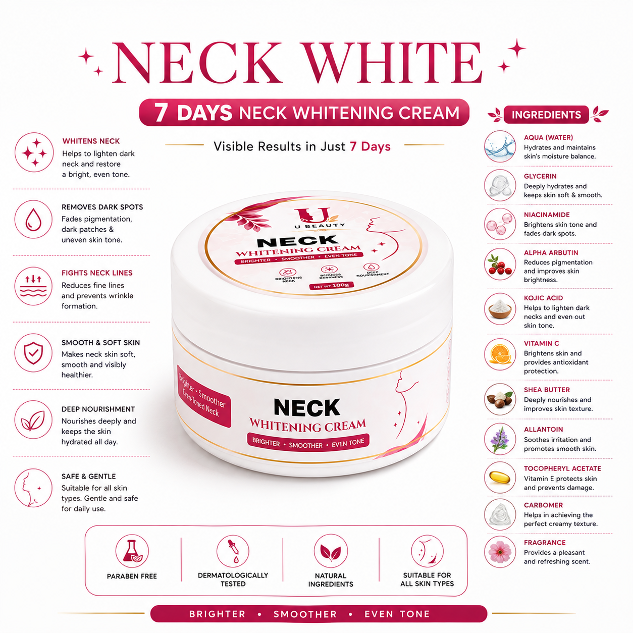 7 DAYS NECK WHITENING CREAM