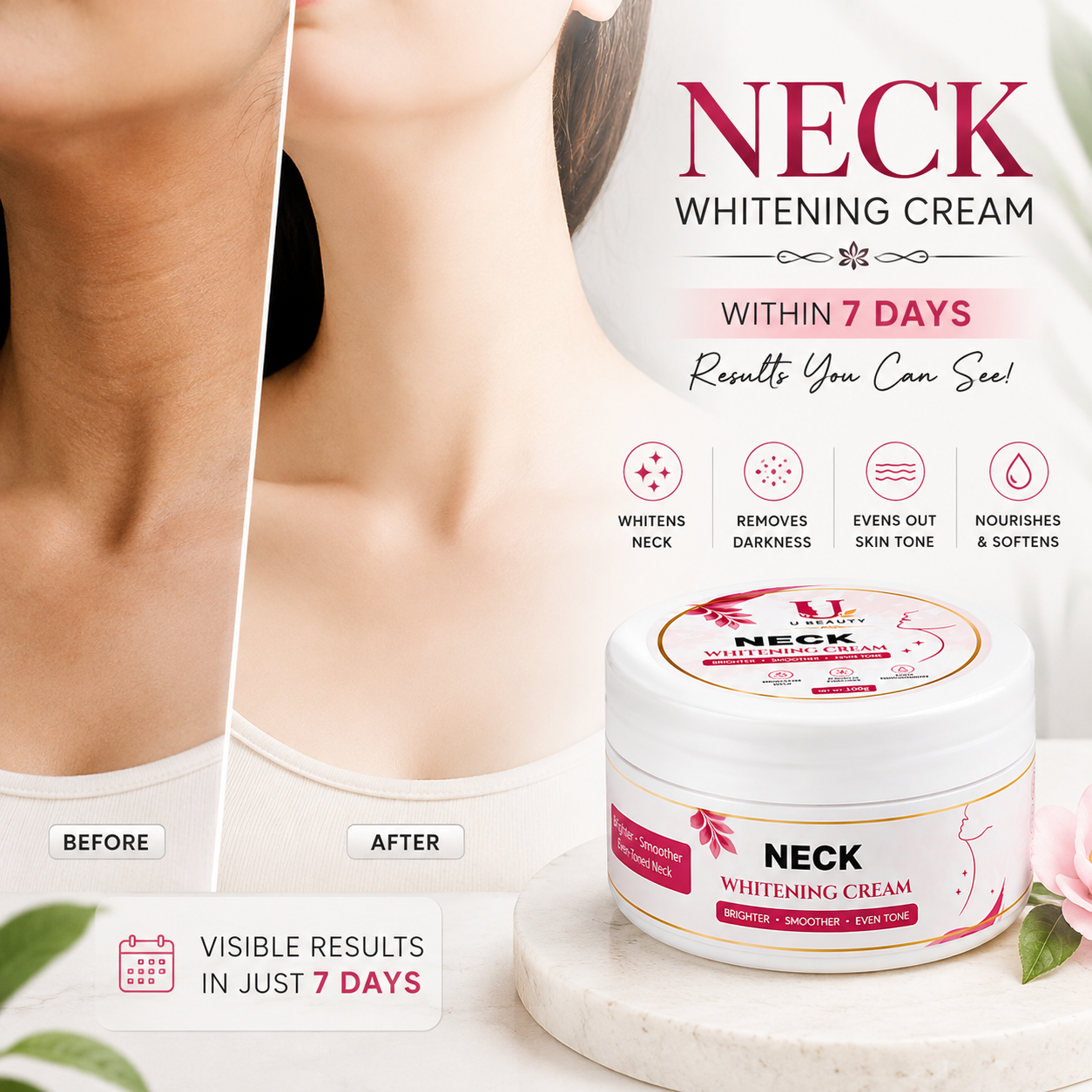 7 DAYS NECK WHITENING CREAM