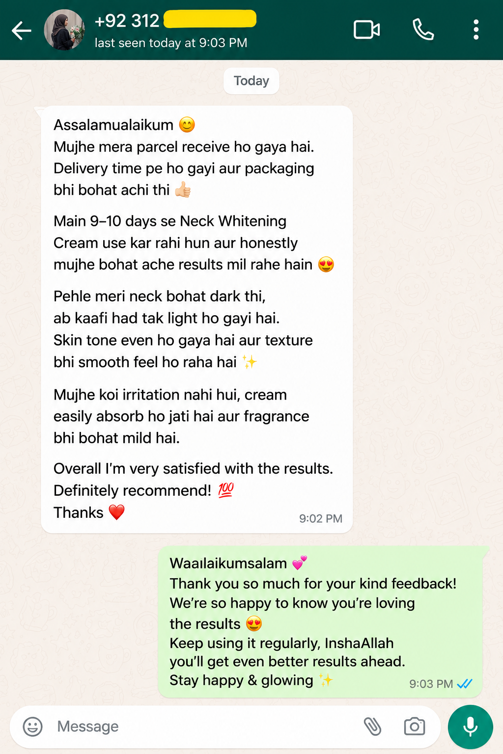 7 DAYS NECK WHITENING CREAM