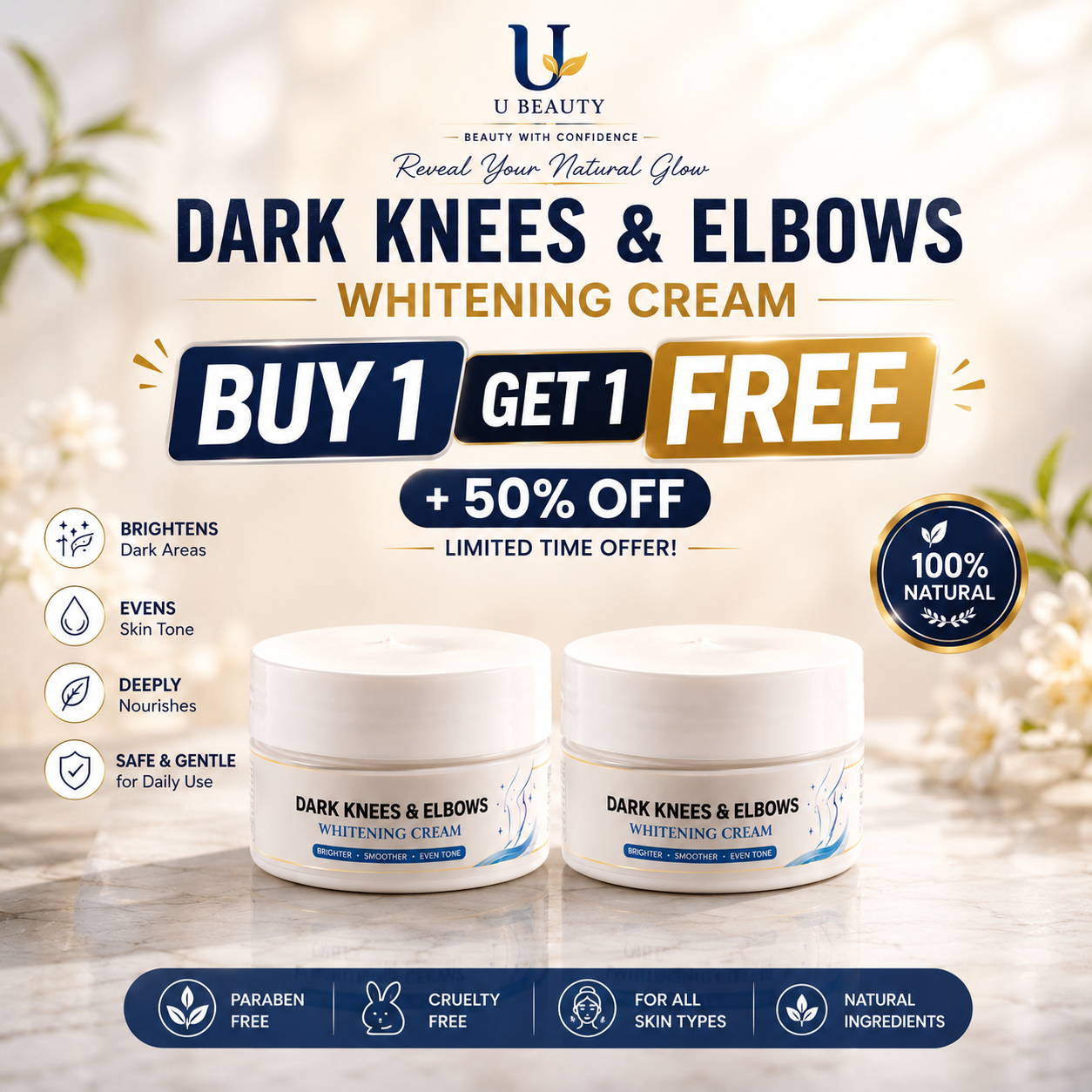 DARK KNESS & ELBOWS WHITENING CREAM