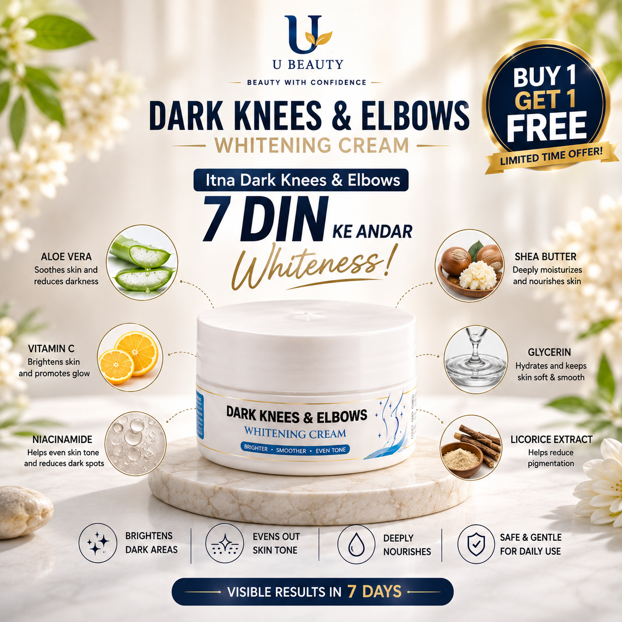 DARK KNESS & ELBOWS WHITENING CREAM