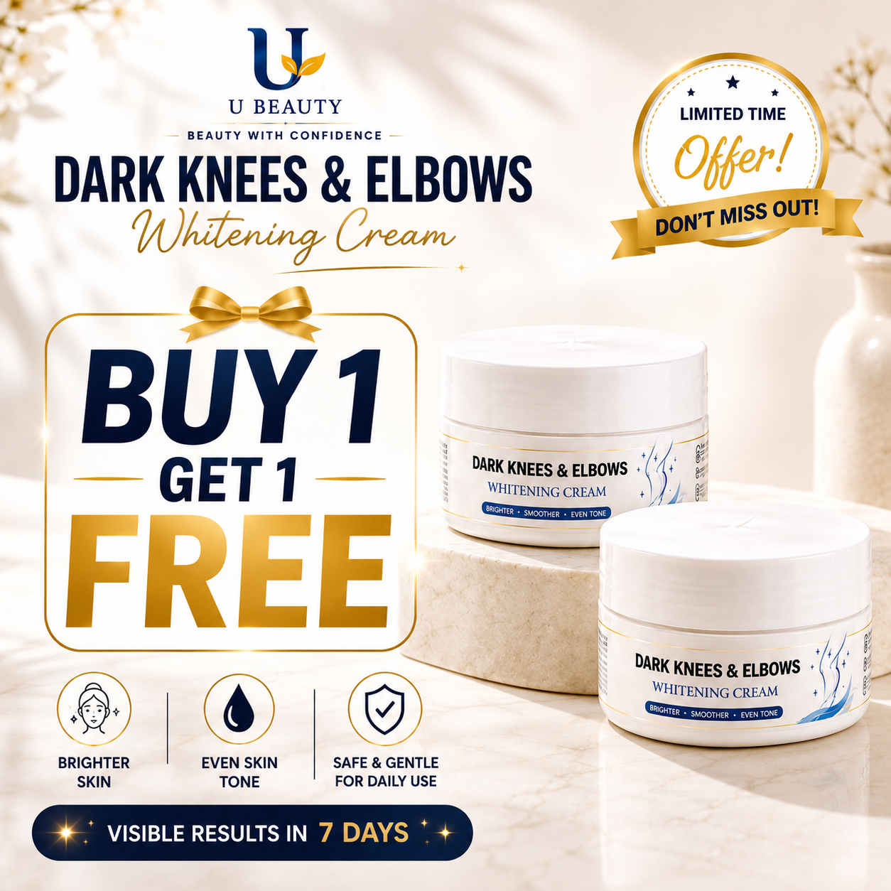 DARK KNESS & ELBOWS WHITENING CREAM