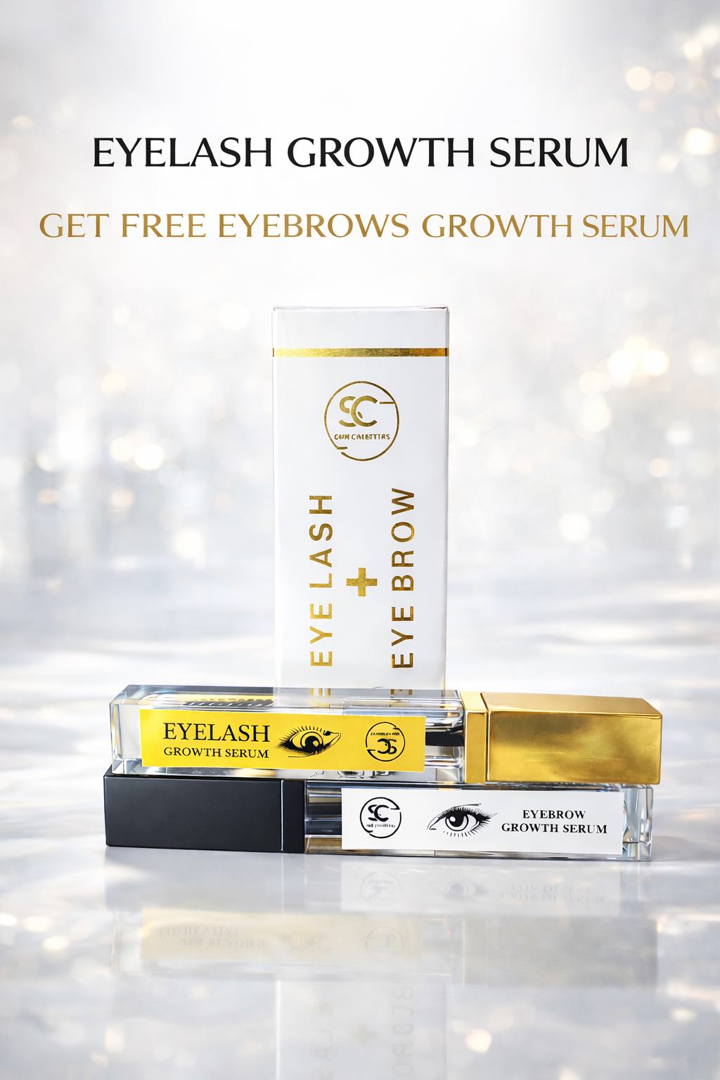 EYELASHES GROWTH SERUM (FREE EYE BROWS GROWTH SERUM)